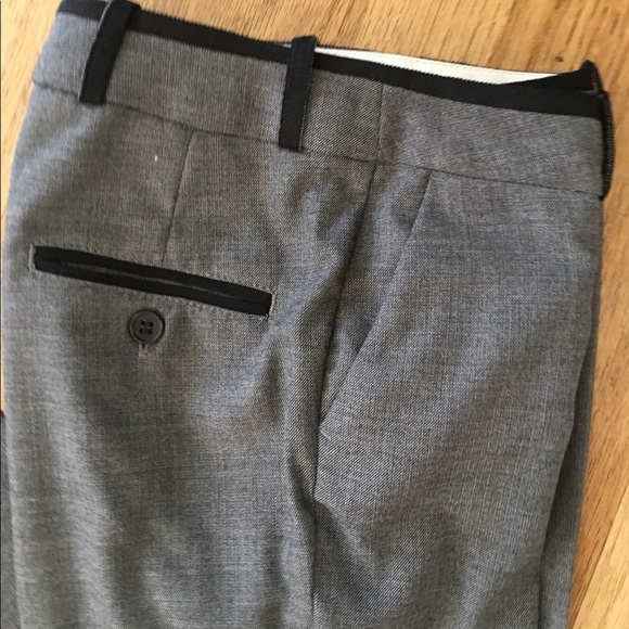 H&M Gray Boot-Cut Slacks Trimmed in Black - Picture 2 of 5